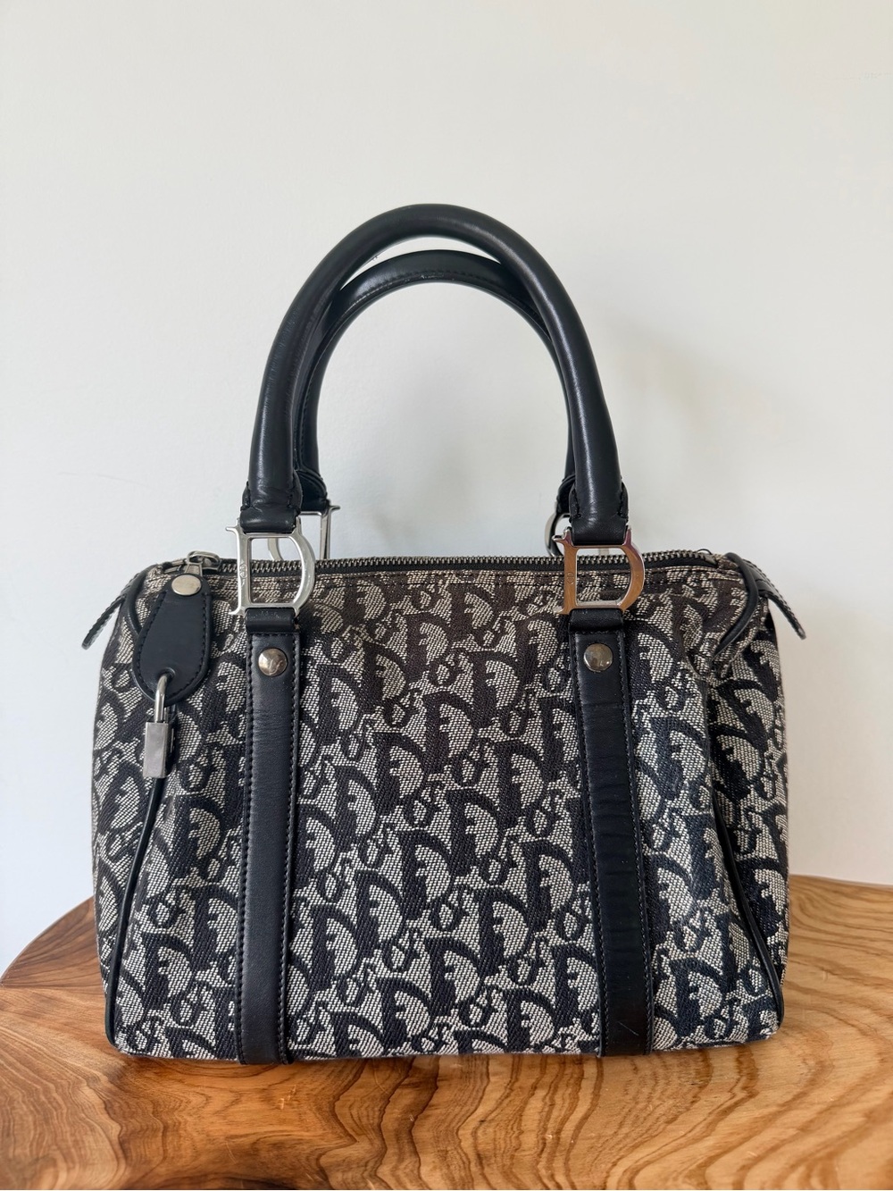 DIOR small boston black trotter bag